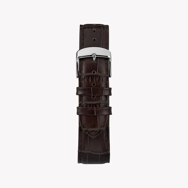 Timex Men's Brown Leather Watch, Green Dial | TW2R86900-2